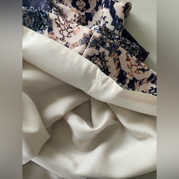 ANTONIO MELANI New Blush Pink Blue Print Sheath Dress With Sleeves Size 10 NWOT - Picture 11 of 13